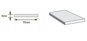 Наличник Прямоугольный для дверей Браво, Brut Beton (Модерн)